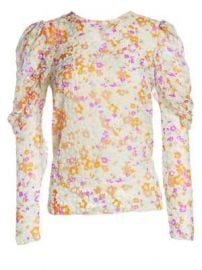 See by Chlo   - Velvet Burnout Floral Blouse at Saks Fifth Avenue