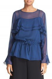 See by Chlo   Ruffle Georgette Top at Nordstrom