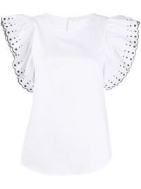 See by Chlo   ruffled sleeve blouse at Farfetch