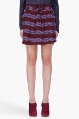 See by Chloe Burgundy Drawstring Skirt at SSENSE