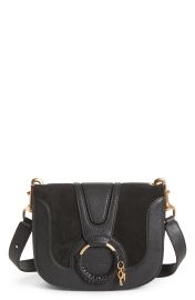 See by Chloe Hana Suede Leather Shoulder Bag in Black  at Nordstrom