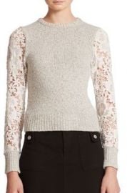 See by Chloe Lace Knit Sweater at Saks Fifth Avenue