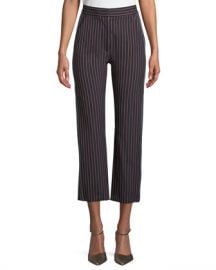 See by Chloe Striped Straight-Leg Trousers at Neiman Marcus