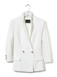 Seersucker Double-Breasted Blazer at Banana Republic