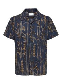 Selected Homme Marvin Wheat Camp Shirt at Lord & Taylor