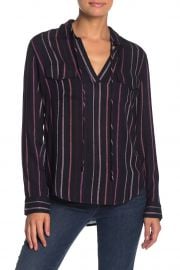 Selena Drawstring Stripe Shirt by Rails at Nordstrom Rack