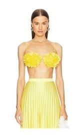 Selezza London Annie Floral Bustier In Tuscany Yellow at Revolve