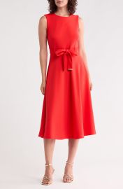 Self Belt A-Line Midi Dress at Nordstrom Rack