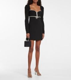 Self-Portrait - Crystal-embellished crpe minidress at Mytheresa