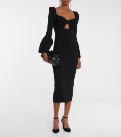 Self-Portrait - Cutout midi dress at Mytheresa