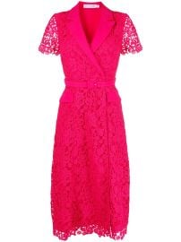 Self-Portrait Belted Lace Midi Dress - at Farfetch