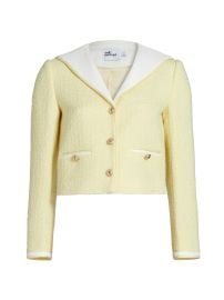 Self Portrait Boucl Sailor Collar Jacket at Saks Fifth Avenue