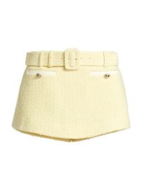 Self Portrait Boucl Tweed Belted Skort at Saks Fifth Avenue