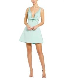 Self Portrait Bow Trim Mini Dress at Bloomingdales