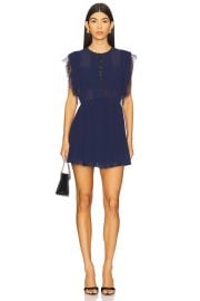 Self Portrait Chiffon Ruffle A Line Minidress at Revolve