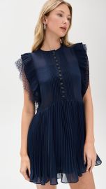 Self Portrait Chiffon Ruffle A Line Minidress at Shopbop