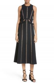 Self-Portrait Cutout Midi Dress at Nordstrom