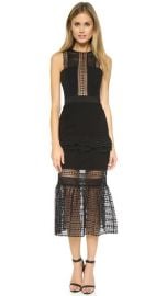 Self Portrait Frilled Column Dress at Shopbop