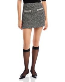 Self-Portrait Herringbone Mini Skirt Bloomingdales at Bloomingdales