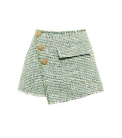 Self Portrait High waisted tweed shorts at Mytheresa