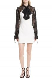 Self-Portrait Lace Sleeve Minidress at Nordstrom