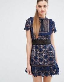 Self Portrait Louisa Guipure Dress at asos com at Asos