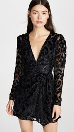 Self Portrait Metallic Leopard Mini Dress at Shopbop