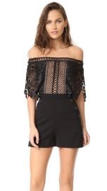 Self Portrait Off Shoulder Romper at Shopbop