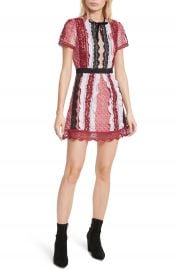 Self-Portrait Paneled Bellis Lace Minidress at Nordstrom