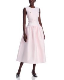 Self-Portrait Pink Taffeta Midi Dress Bloomingdalex27s Women at Bloomingdales