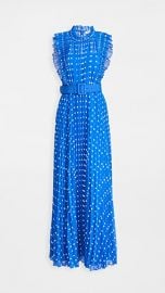 Self Portrait Polka Dot Chiffon Maxi Dress at Shopbop