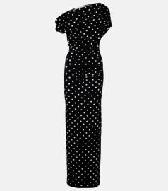 Self Portrait Polka Dot Maxi Dress at Mytheresa