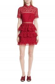 Self-Portrait Ruffle Star Lace Dress at Nordstrom