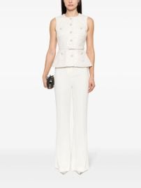 Self Portrait Sequin embellished boucle jumpsuit at Farfetch