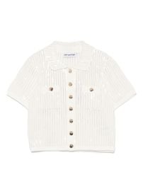 Self-Portrait Sequined Crochet Cardigan White at Farfetch