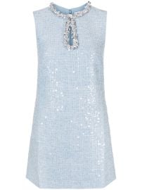 Self-Portrait Sequinned Tweed Minidress - at Farfetch