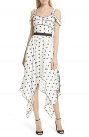 Self-Portrait Star Print Handkerchief Hem Dress at Nordstrom