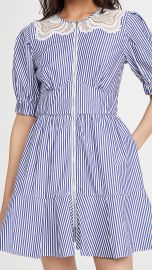 Self Portrait Stripe Cotton Mini Dress at Shopbop