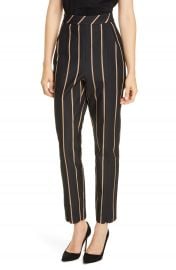 Self-Portrait Stripe Crop Trouser   Nordstrom at Nordstrom