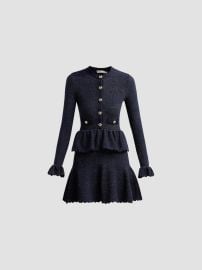 Self-Portrait Textured Knit Mini Dress | Saks Fifth Avenue at Saks Fifth Avenue