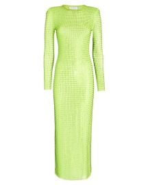 Self-Portrait The GG Midi Dress In Green reg at Intermix