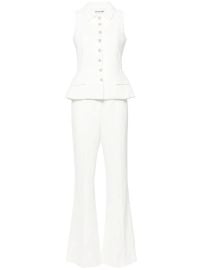 Self-Portrait button-up Vest Jumpsuit - at Farfetch