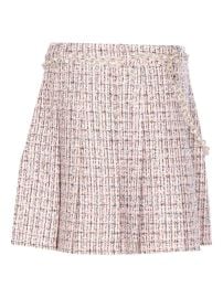 Self-Portrait crystal-embellished Tweed Mini Skirt | Neutrals | FARFETCH at Farfetch
