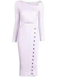 Self-Portrait cut-out rib-knit Midi Dress - at Farfetch