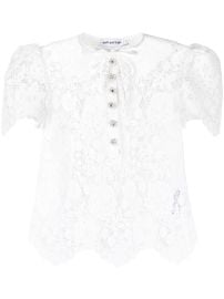 Self-Portrait floral-lace Top - at Farfetch