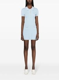 Self-Portrait sequin-embellished ribbed-knit Minidress - at Farfetch