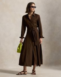 Self-Tie Twill Shirtdress at Ralph Lauren