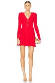 Selfportrait Pointelle Knit Mini Dress In Red at Revolve