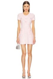 Selfportrait Sequin Knit Mini Dress In Pink at Revolve