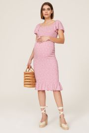 Selma Shirred Maternity Dress by ripe Rent the Runway at Rent the Runway